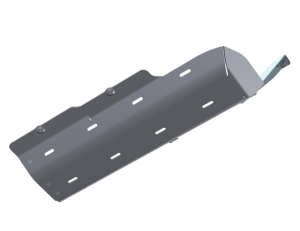 Jeep Wrangler JL Rubicon Skid Plates - Artec Industries - Exhaust Skid - `21-`25